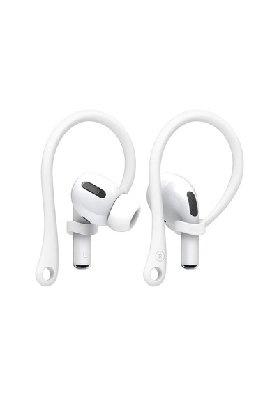 Apple Airpods 5 Kulak Üstü Kulaklık Tutucu Spor Kanca, Esnek Silikon Düşme Önleyici Askı Beyaz Airpods 5 İle Uyumlu