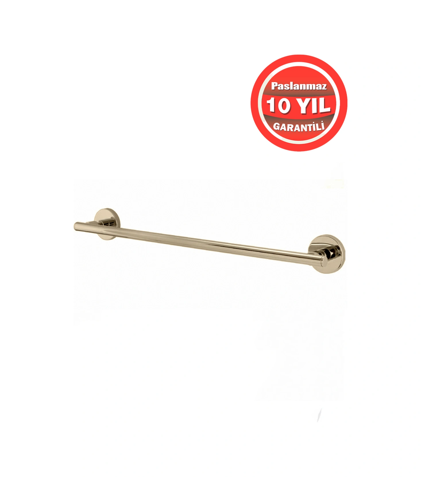 Çelik Banyo Paslanmaz Pirinç Flora 50 Cm Uzun Havluluk Altın Gold Gold