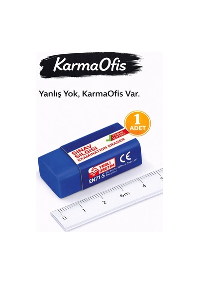 Pastel Mor Silgi Toz Bırakmaz, Phthalate Free 1 Adet Lacivert