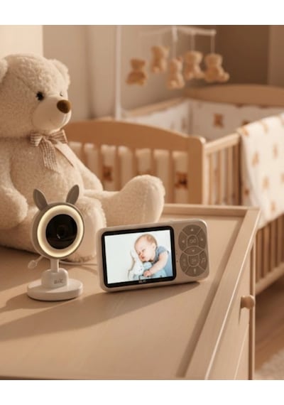 Gece Görüşlü Bebek Telsizi Besleme Hatırlatıcılı Lcd Ekran