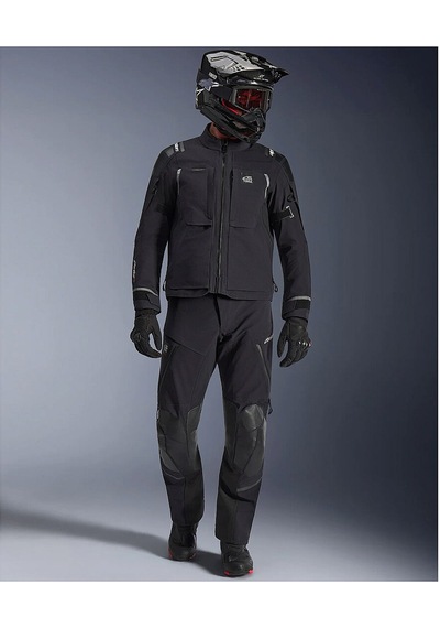Alpinestars Andes Pro Ds Xf Korumalı Motosiklet Montu Siyah Gri
