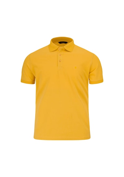 Hatemoğlu Sarı Regular Fit Polo Yaka 100% Pamuk Tişört Sarı - Lacivert - Mavi