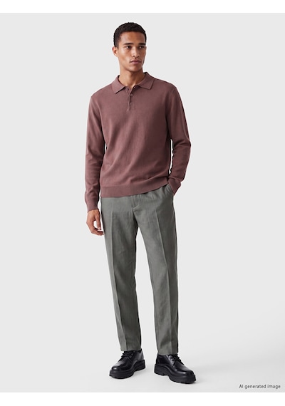 Lcw Vision Pembe Polo Yaka Erkek Triko Kazak