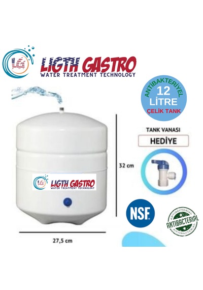 Light Gastro 12 Litre 7 Filtre 14 Aşama Su Arıtma Cihazı