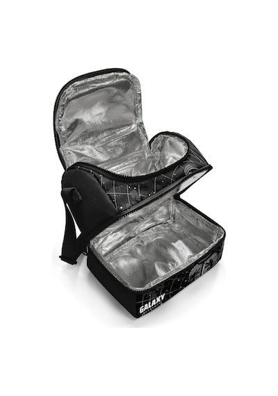 Coral High Kids Siyah Galaxy Desenli Thermo İki Katlı Beslenme Çantası 37219 Siyah