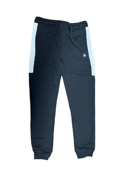United Colors Of Benetton Erkek Çocuk Şerit Detaylı Logolu Eşofman Altı Bnt-b21605 Siyah