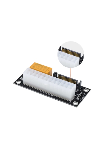 24 Pin To 4 Pin Sata 2 Atx Güç Kaynağı Birleştirici Add2Psu Maden