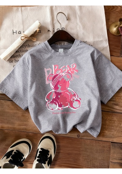 Noıssey Urban Pop Graphic Kadın Tişört Koleksiyonukod 5484 Gri