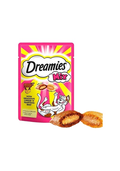 Dreamies Peynirli Ve Sığırlı Kedi Ödülü 2 x 60 G