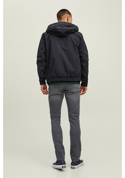 Jack & Jones 12200208-Fw Jjerush Hood Bomber Noos Erkek Mont 12200208-R4306 Siyah