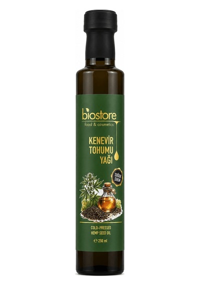 Biostore Soğuk Sıkım Kenevir Tohumu Yağı 250 Ml