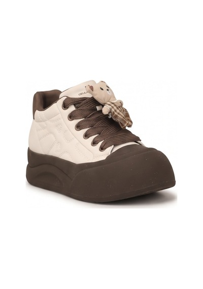 Ayakkabı Fuarı Elit Hml262-1151 Kadın Klasik Sneaker Bej