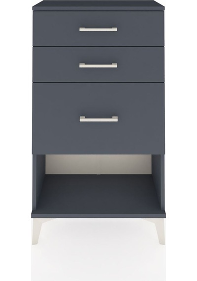 Arges Komodin 3 Çekmeceli 60x30x106 Antrasit-antrasit Antrasit