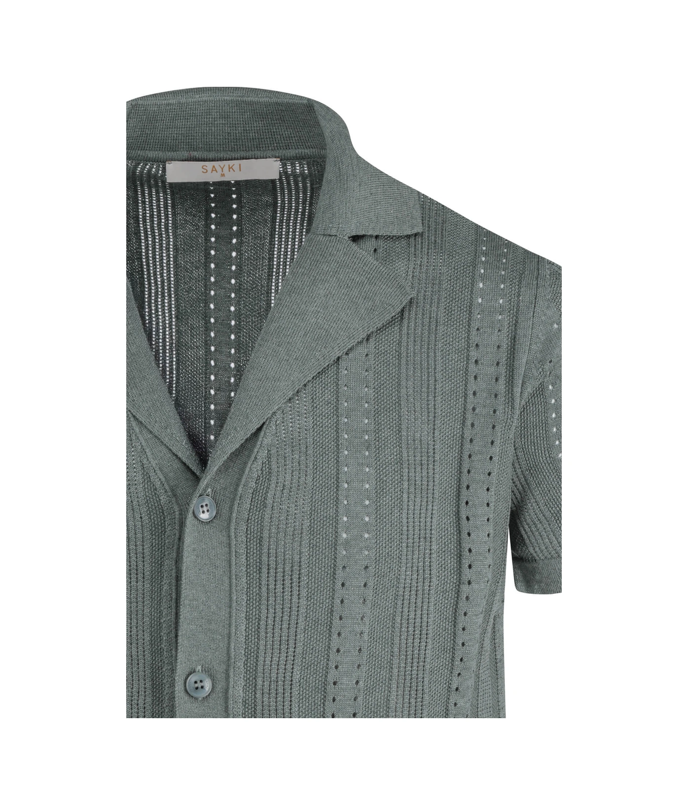Hatemoğlu Haki Regular Fit Apaş Yaka Gömlek Tişört 34834 497062