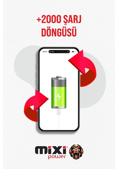 Apple Uyumlu iPhone 13  Yüksek Kapasiteli Batarya, Pil Sağlığı Yüzdesi Gösterir,