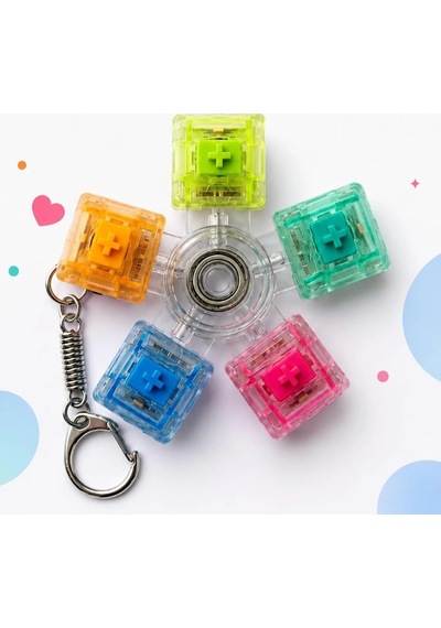 Mekanik Switch Klavye Çarkı - Renkli Tuşlu Fidget Oyuncak