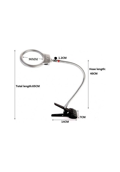 Özel Seri Hobi Büyüteci Küçük Parça İnceleme Göz Yorgunluguna Çözüm -2.5x90 Mm 5x24 Mm Büyüteç Metal