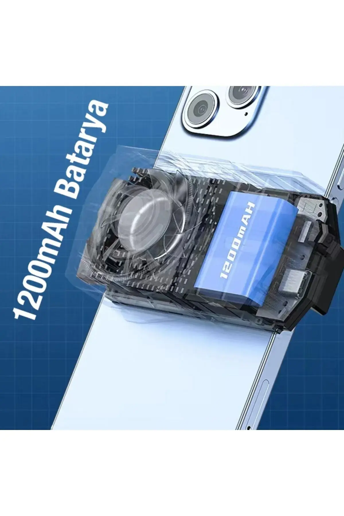 Dl-a5 1200mah Bataryalı Memo Cep Telefonu Soğutma Fanı Kablosuz Ve Şarj Edilebilir