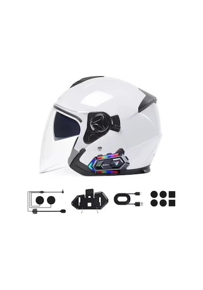 Bluetooth 5.3 Motosiklet Kask Intercom Gürültü Engelleyici Su Geçirmez Kulaklık Mh-hs2439-5773