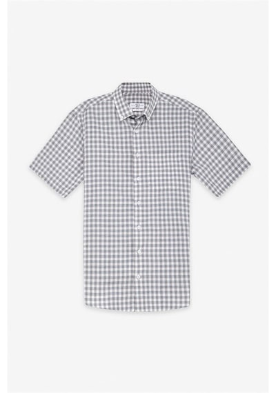 Süvari Lacivert Regular Düğmeli Yaka Kareli Düz Kapaksız Cep Düğmeli Kısa Kollu Casual Gömlek Sgm2006800011-m09 Süvari Lacivert Regular Düğmeli Yaka Kareli Düz Kapaksız Cep Düğmeli Kısa Kollu Casual Gömlek Sgm2006800011-m09