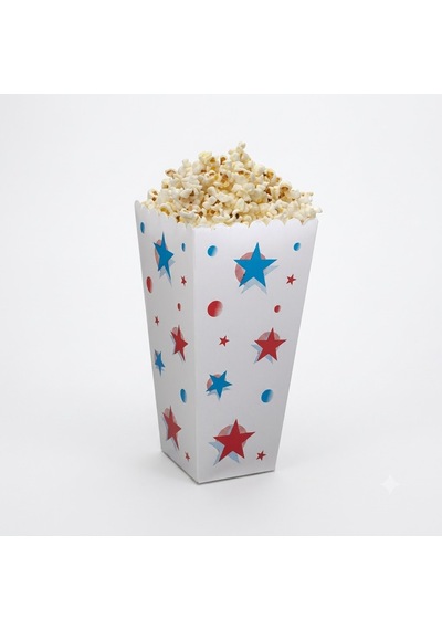 Şeylişeyler - Popcorn Mısır Kutusu Büyük Boy Karton Bardak 250 Adet 5 Paket