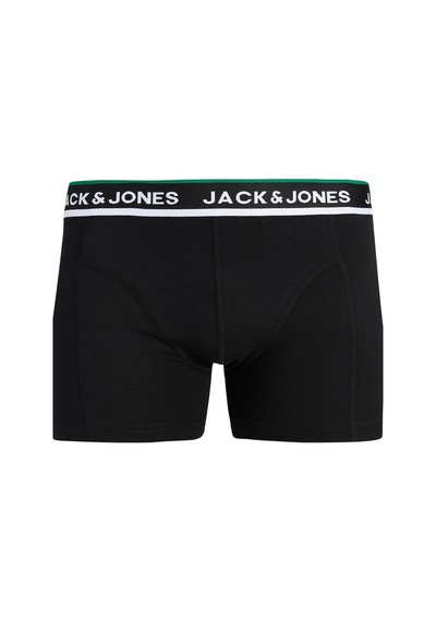 Jack & Jones Jacsway Solid Erkek Boxer 3'lü Paket Pamuklu Rahat Siyah