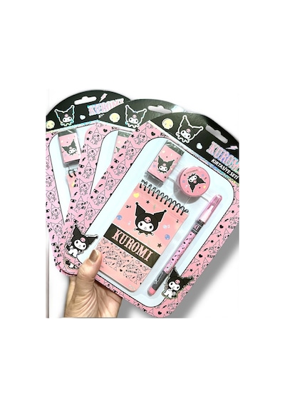 Kuromi Kırtasiye Seti Pembe