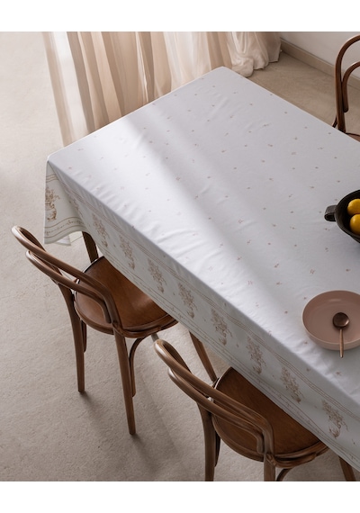 Madame Coco Carel Pamuklu Masa Örtüsü - Pudra - 160x200 Cm 8684427228951 Pudra