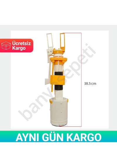 Eca & Serel Gömme Rezervuar Boşaltma Grubu Uzun Beyaz