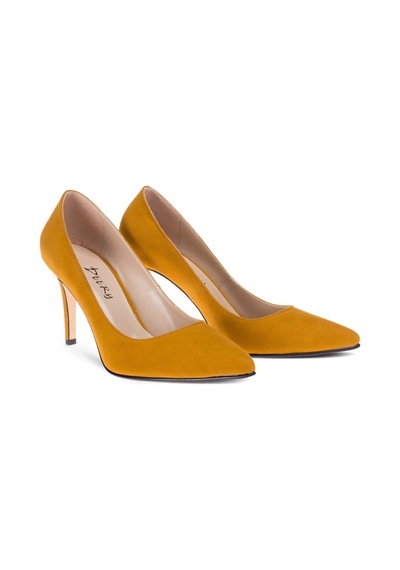 Deery Sarı Süet Kadın Stiletto Sarı