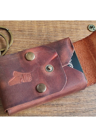 Sumerian Leather Craft Klasik Deri Sigara Kılıfı Tarçın