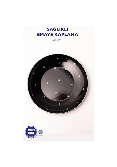 Star Emaye Pasta/sunum Tabağı 21cm Çok renkli