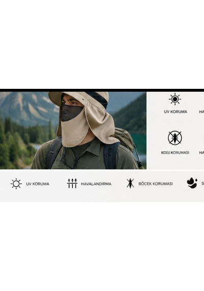 Oodun Explorer Sun Shield Uv Korumalı Outdoor Şapka Boyun Korumalı, Nefes Alabilir, Katlanabilir, Unisex Kamp Ve Balıkçı Şapkası Siyah Oodun Explorer Sun Shield Uv Korumalı Outdoor Şapka Boyun Korumalı, Nefes Alabilir, Katlanabilir, Unisex Kamp Ve Balıkçı Şapkası Siyah