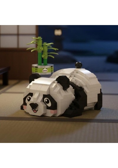 Lz-8804 Dinlenen Panda 340 Parça Block Oyuncak
