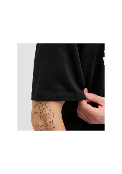 Jack & Jones Bisiklet Yaka Siyah Erkek T-shirt 12269324 Jjhawaıı Shape Tee Ss Crew