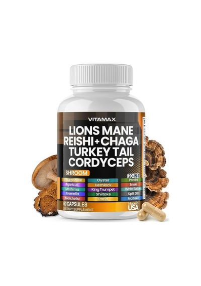 Lions Mane Reıshı + Chaga Turkey Tail Cordyceps 60 Kapsül