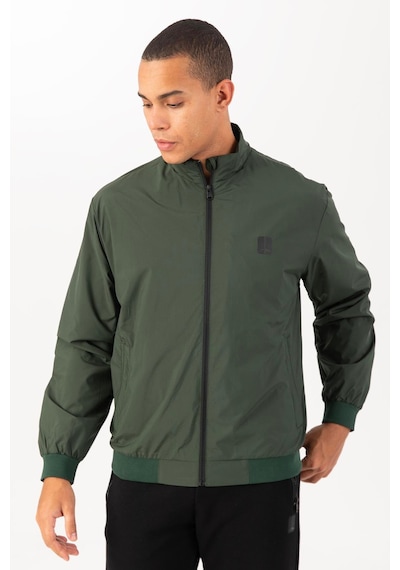 Maraton Sportswear Regular Erkek Dik Yaka Takma Kol Basic Yeşil Ceket 21871 YESIL Yeşil
