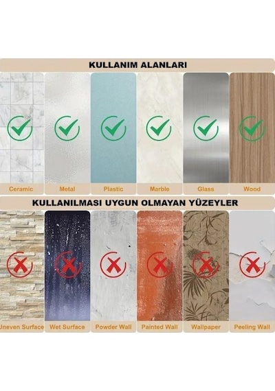 Marelli Fixo İnox Yapışkanlı Paslanmaz Askı Gri