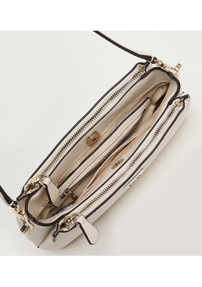 Guess Noelle Kadın Çapraz Askılı Çanta Hwzg9672730 Ekru