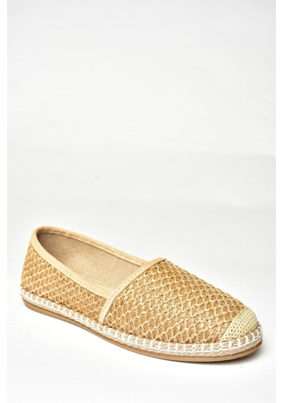 Fox Shoes D280250017 Vizon Hasır Kadın Ayakkabı Vizon-hasir