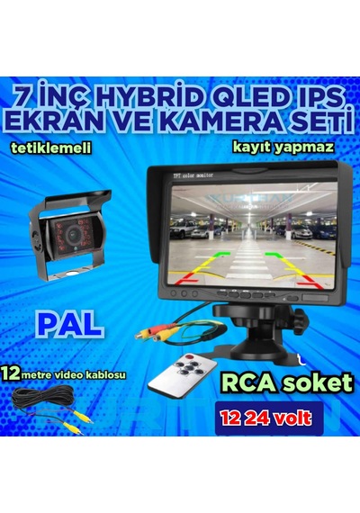7'' Qled Ips Ekran Ve 1 Adet Metal Kasa Kamera 12 - 24 V