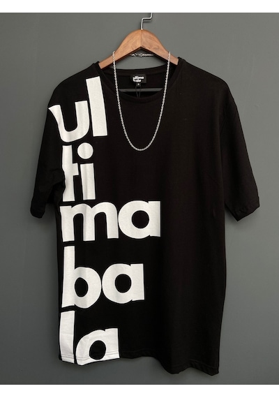 Ultima Bala Baskılı Oversize Erkek T-Shirt
