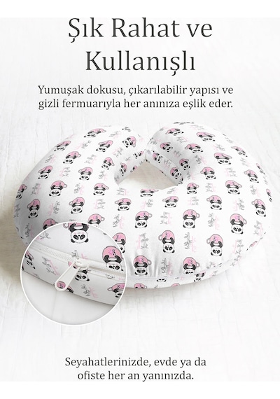 Panda Desenli Ergonomik Boyun Yastığı - Sevimli Figürlü Pembe Beyaz Çocuk & Yetişkin Seyahat Yastığı Tozlu Kumlu Koyu Taba Panda Desenli Ergonomik Boyun Yastığı - Sevimli Figürlü Pembe Beyaz Çocuk & Yetişkin Seyahat Yastığı Tozlu Kumlu Koyu Taba