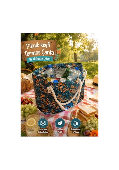 Famıly Towel Büyük Hacimli Termos Çanta Piknik, Plaj Ve Seyahat İçin Uzun Süre Soğuk-sıcak Koruma 45cm X 35 Cm 40 Litre, Su Geçirmez Oxford Kumaş Doğa Papatya Bahçesi Modern Famıly Towel Büyük Hacimli Termos Çanta Piknik, Plaj Ve Seyahat İçin Uzun Süre Soğuk-sıcak Koruma 45cm X 35 Cm 40 Litre, Su Geçirmez Oxford Kumaş Doğa Papatya Bahçesi Modern