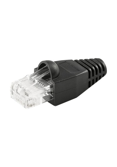 Rj45 Cover Cat5,cat6 Uyumlu Cover Koruyucu Kılıf 100 Adet Siyah