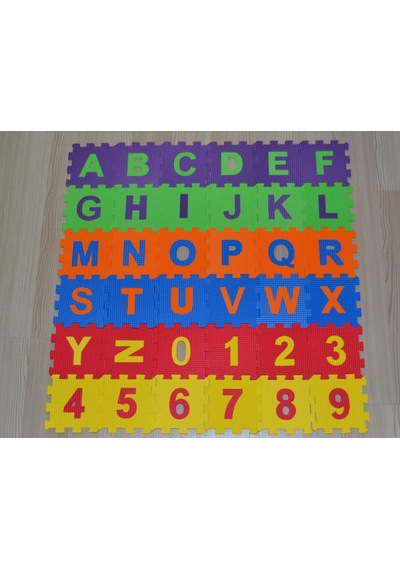 Eva Puzzle 12 X 12 Cm X 7 Mm Harfler Ve Sayılar