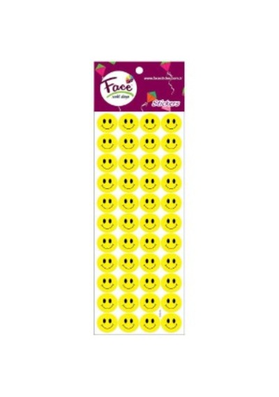 Face Sticker Renkli Kabartma Gülen Yüz Fc-1010