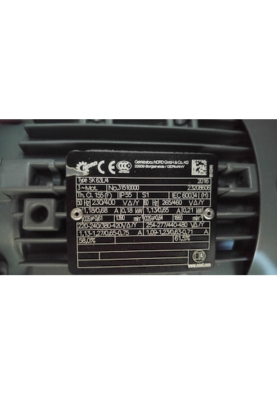 Nord Sk13080vf Iec63-63 L/4 Motorızed Reducer
