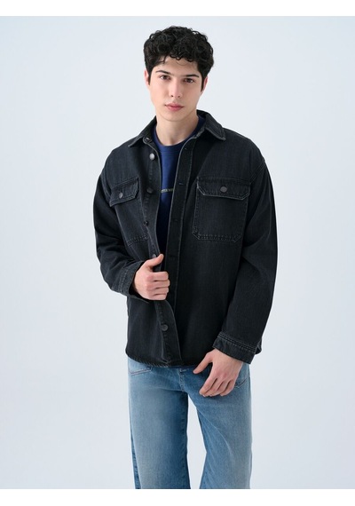 LOFT Oversize Erkek Gömlek U.kol Lf2039700 Q1.v1 Denim LOFT Oversize Erkek Gömlek U.kol Lf2039700 Q1.v1 Denim