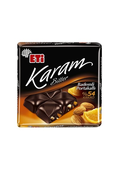 Eti Karam Çikolata 60g %54 Portakallı 6'lı Paket